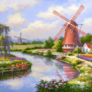 Tulips Along The River